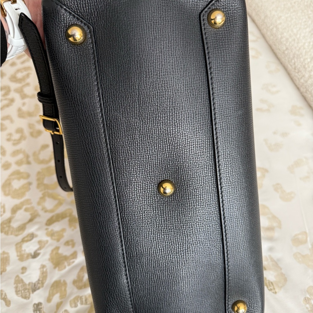 Burberry Black Leather Satchel - Picture 9 of 16